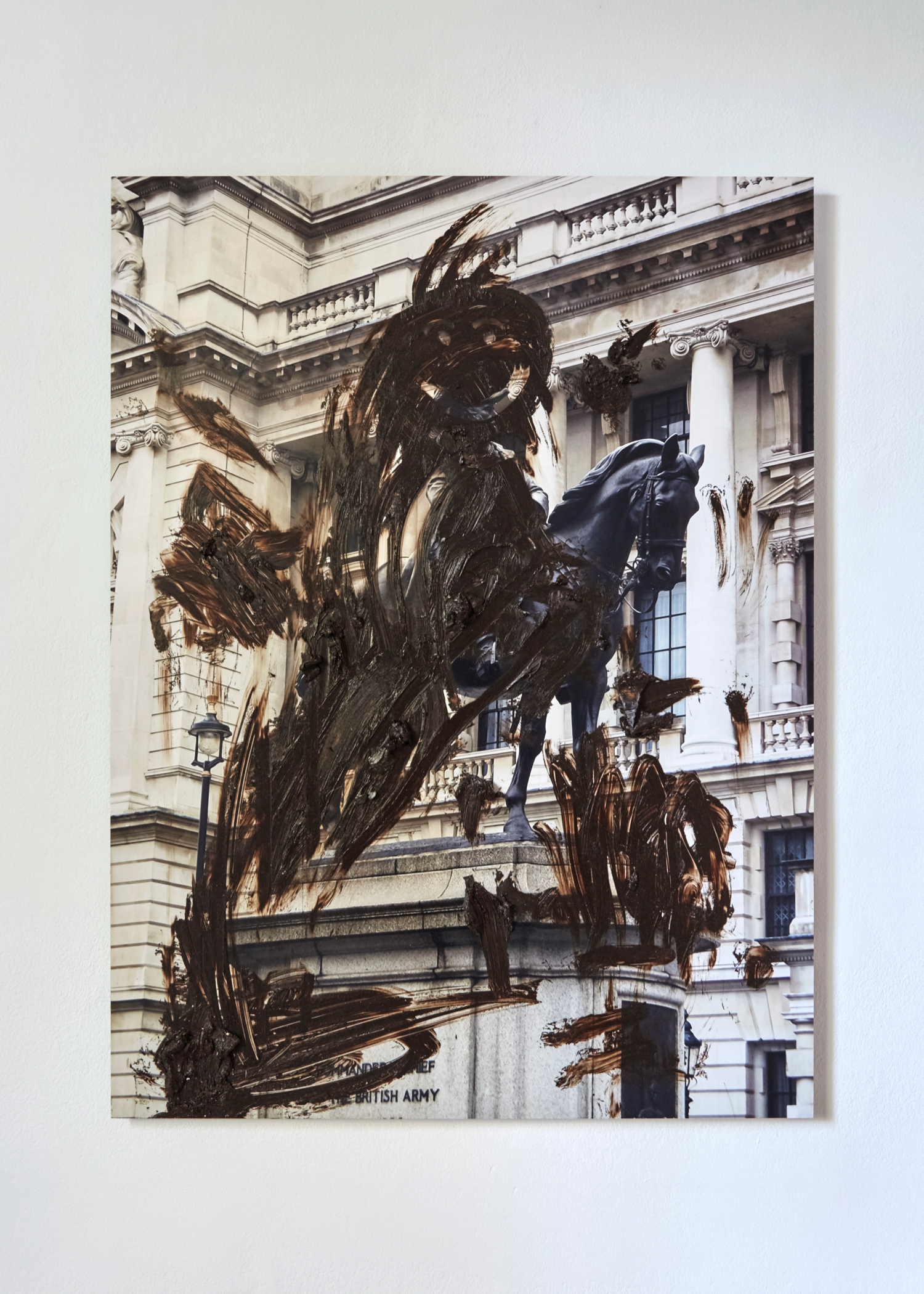 Jamie Fitzpatrick, 'RGE LLIAM F H ND F CAMBIDG’, 2016, C-type print on aluminium and oil bar, 52 x 69.5 cm